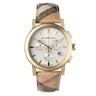 Burberry Haymarket Chronograph White Dial BU9752 – Women’s Watch - Luxverse