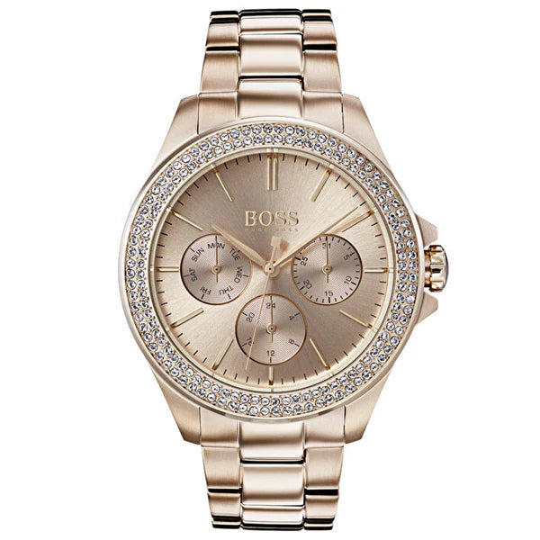 Hugo Boss Premiere Rose Gold Dial HB1502443 – Women’s Watch - Luxverse