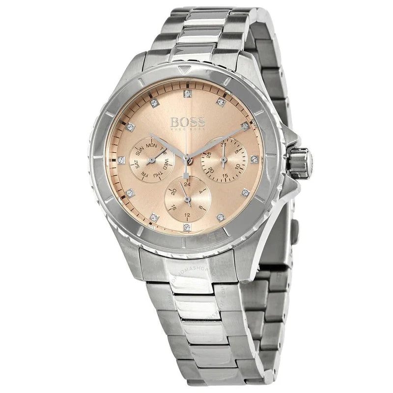 Hugo Boss Flawless Silver Tone Rose HB1502444 – Women’s Watch - Luxverse