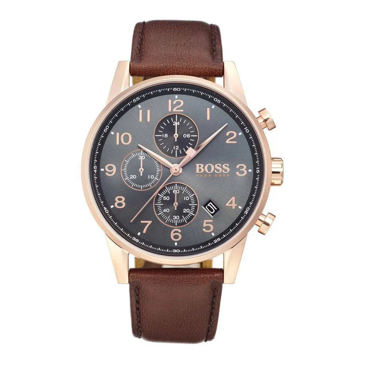Hugo Boss HB1513496 Rose Gold Dial Wristwatch – Men’s Watch - Luxverse