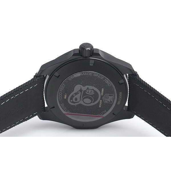 TAG Heuer Black Phantom black fabric strap and deployant clasp