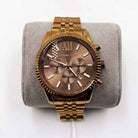 Michael Kors Lexington MK8522 Men's Brown Dial Brown Stainless Steel Chronograph Watch