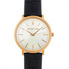 Michael Kors Jaryn MK2472 Women's White Dial Black Leather Watch
