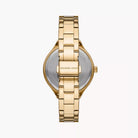 Back case of Michael Kors MK1046 gold stainless steel women's wristwatch