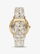 Michael Kors Pyper MK2858 Women's Silver Dial Grey Leather Watch