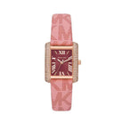 Michael Kors Emery MK2966 Women's Red Dial Pink PVC Strap Watch