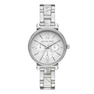 Michael Kors Sofie MK4345 women's silver dial silver stainless steel multifunction watch front view