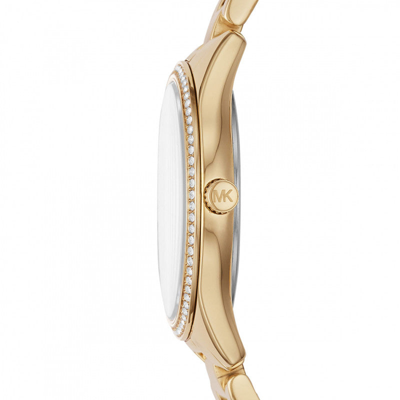 Side profile of Michael Kors Lauryn MK4490 women's watch
