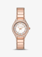 Michael Kors Sylvia MK4656 women's multicolor dial rose gold stainless steel watch front view
