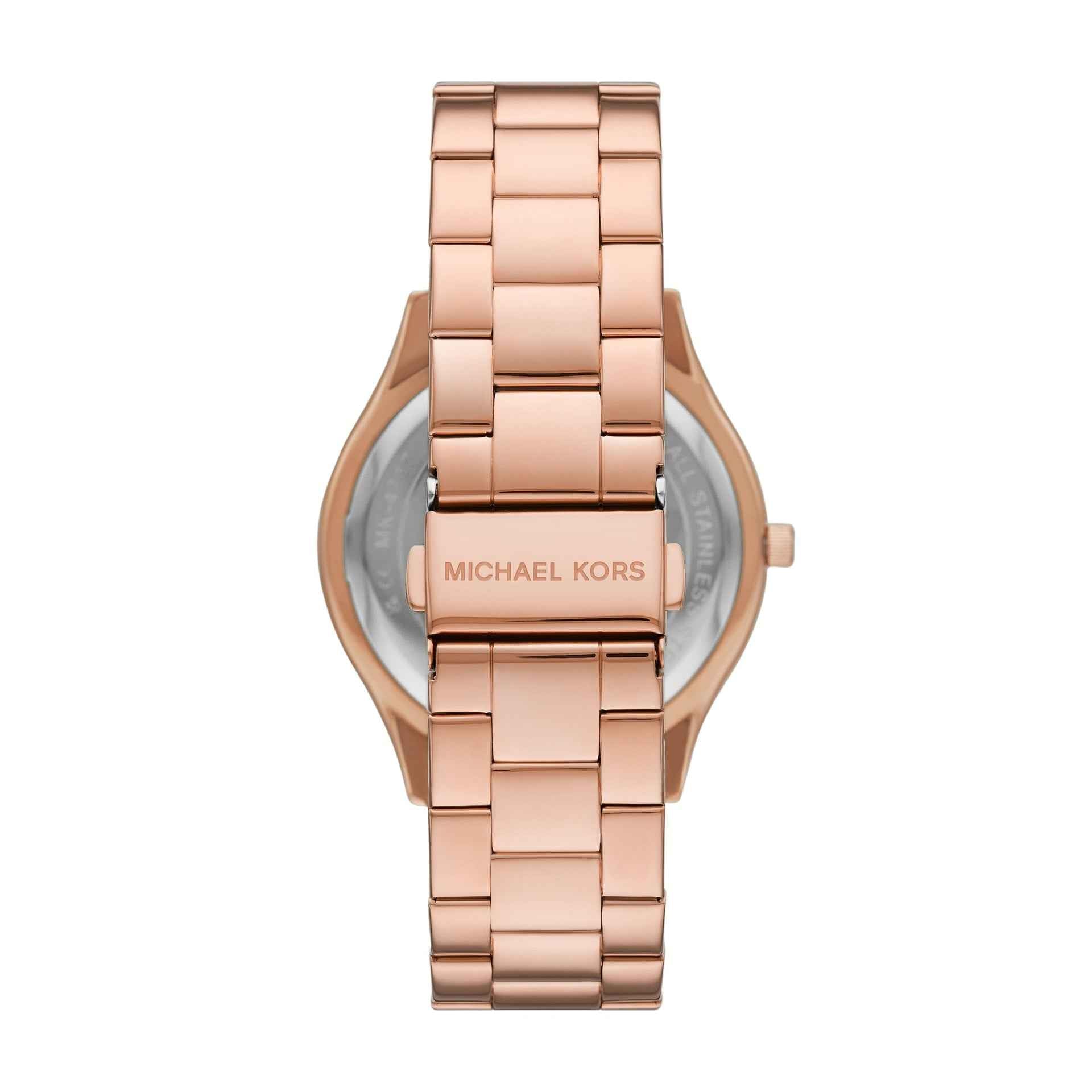 Michael Kors Slim Runway MK4733 Women's Rose Gold-Tone Stainless Steel Watch