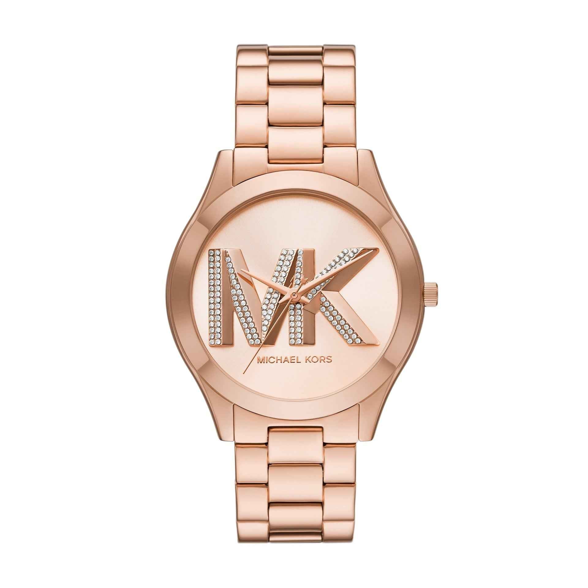 Michael Kors Slim Runway MK4733 Women's Rose Gold-Tone Stainless Steel Watch