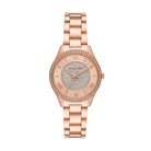 Michael Kors Lauryn MK4736 Women's Rose Gold Dial Gold Stainless Steel Watch
