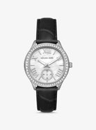 Michael Kors Sage MK4821 Women's Black Leather Strap Watch