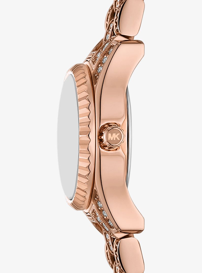 Michael Kors MK4863 rose gold pavé dial watch