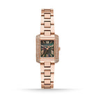 Michael Kors Emery MK4868 women's rose gold rectangle watch