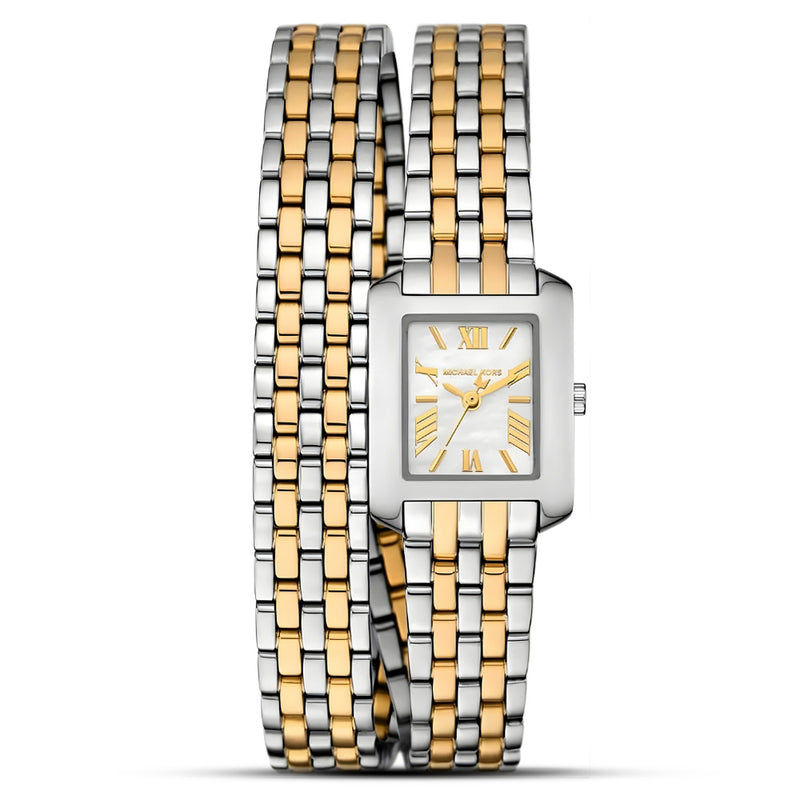 Michael Kors Emery MK4869 women's two-tone double wrap watch