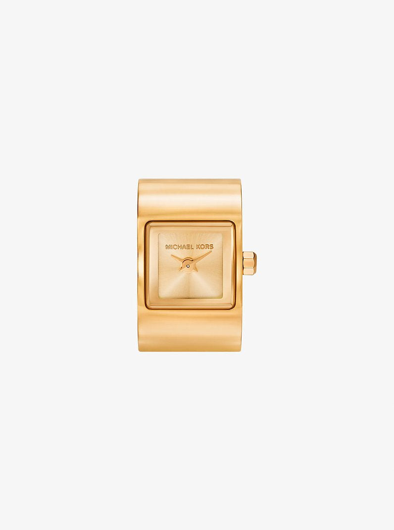 Michael Kors Darrington MK4883 gold stainless steel ring watch