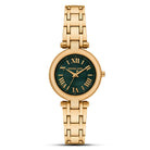 Michael Kors Laney women's green dial gold watch