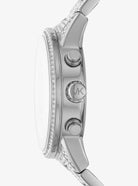 Side profile of Michael Kors Ritz MK6746 crystal bezel chronograph watch