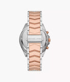 Back case of Michael Kors MK7225 quartz women's chronograph wristwatch