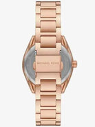 Michael Kors Janelle MK7382 Women's Rose Gold Burgundy Dial Stainless Steel Watch