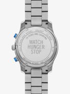 Michael Kors Runway MK7427 Women's Blue World Map Chronograph Stainless Steel Watch