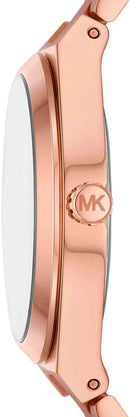 Michael Kors Lennox MK7462 Women's Pink Dial Rose Gold Stainless Steel Watch