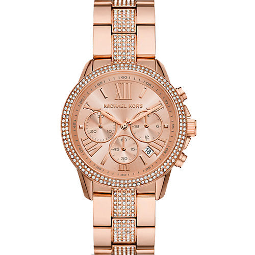 Michael Kors Brynn MK7505 women's rose gold pavé watch
