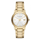 Burberry Stainless Steel White Dial Gold Tone BU9103 – Unisex Watch - Luxverse