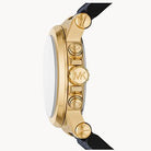 Side profile of Michael Kors Dylan MK8936 blue silicone men's watch
