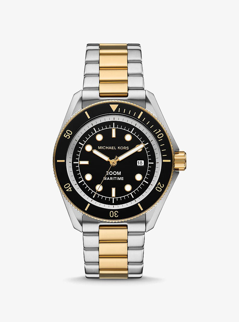 Michael Kors Maritime MK9180 men's two-tone dive watch