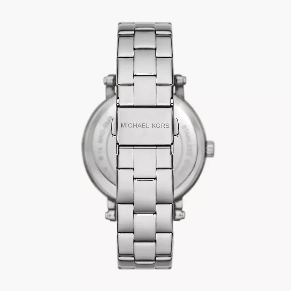 Back case of Michael Kors MKO1050 rose gold bracelet wristwatch