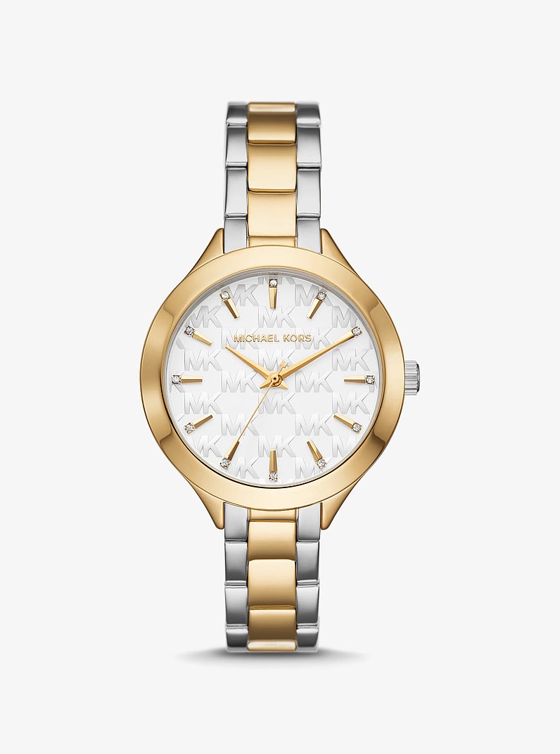 Michael Kors MKO1058 gold and silver bracelet watch