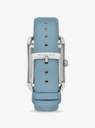 Back case of Michael Kors MKO1061 sky blue leather strap women's wristwatch