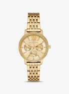 Michael Kors Melissa MKO1080 women's gold stainless steel watch