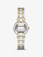 Michael Kors MKO1085 luxury two-tone women's wristwatch