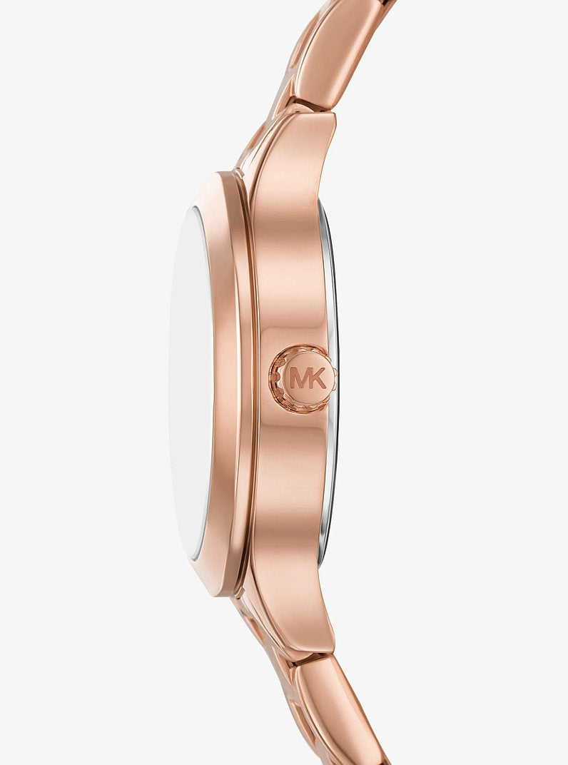 Michael Kors MKO1087 luxury women's rose gold wristwatch