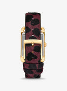 Michael Kors MKO1116 luxury women's wristwatch with calf hair strap
