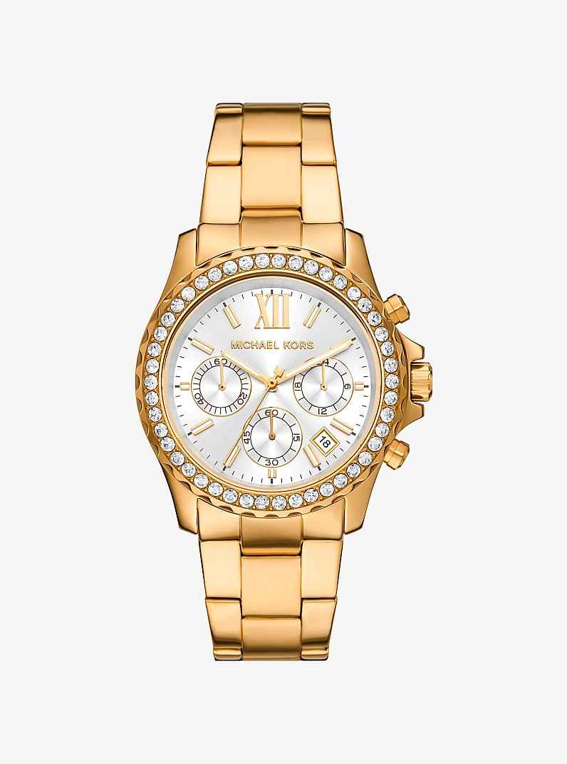 Michael Kors Everest MKO1130 Women's Gold Stainless Steel Watch 40mm