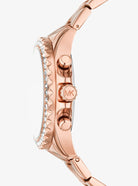 Michael Kors MKO1131 pave bezel chronograph watch