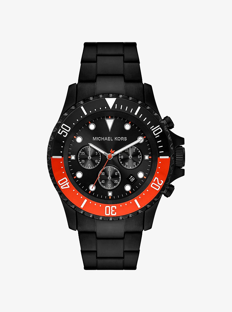Michael Kors Everest MKO1158 men's black stainless steel watch