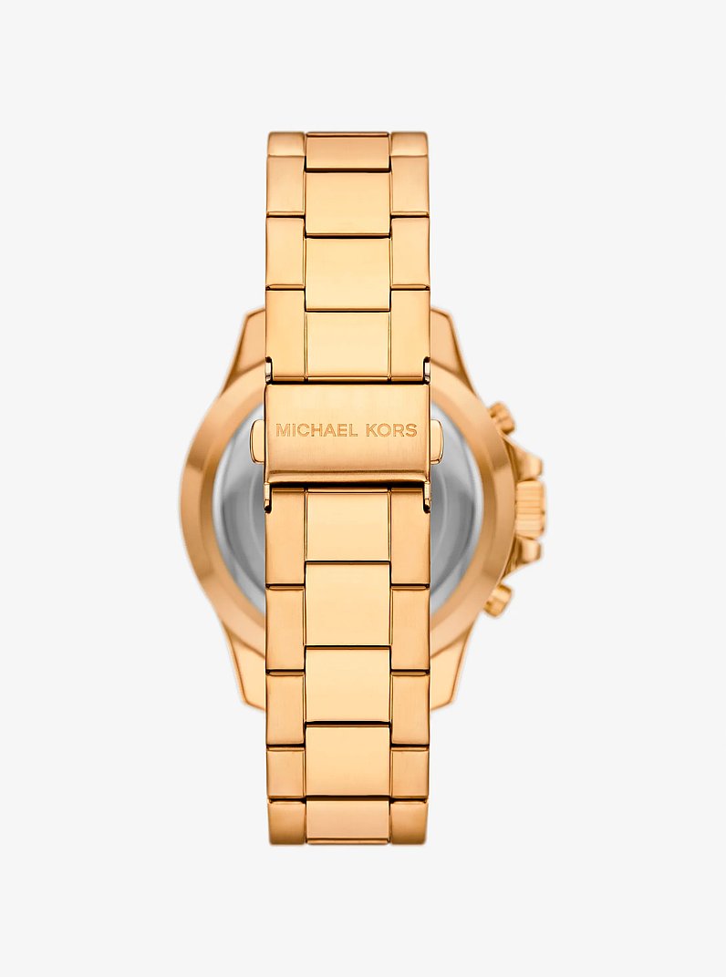 Michael Kors Everest MKO1159 45mm oversized gold watch