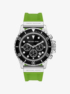 Michael Kors MKO1161 noir dial chronograph watch with silicone strap