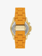 Michael Kors MKO1177 Women's Gold Stainless Steel Silicone Watch 40mm