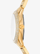 Michael Kors MKO9017 33mm gold dial bracelet watch