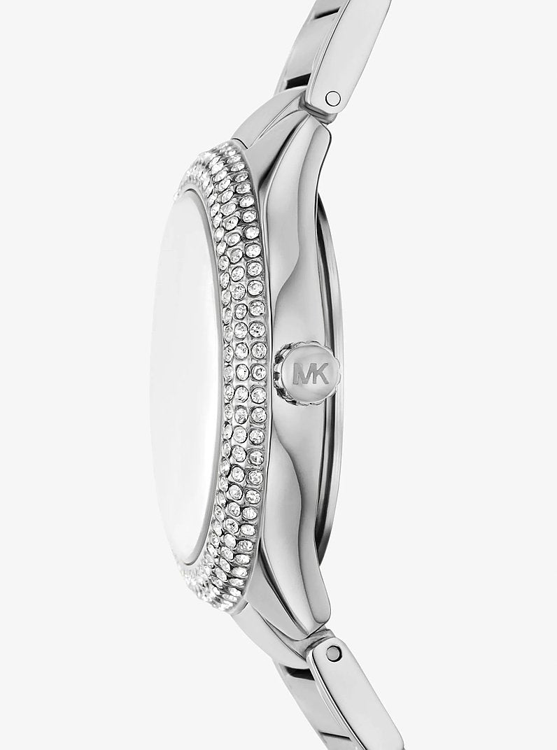Michael Kors MKO9019SET women's mini watch with pave dial