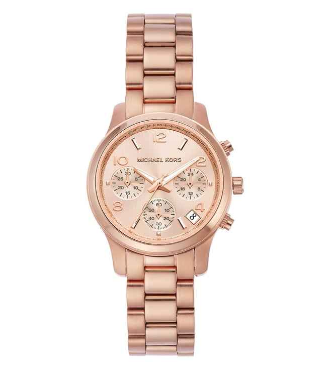 Michael Kors Runway Chronograph MK7327 Women's Rose Gold Stainless Steel Watch