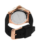 Michael Kors Everest MK7358 Women's Rose Gold Pavé Dial Black Silicone Watch