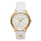 Michael Kors Slim Runway MK7466 women's leather strap watch