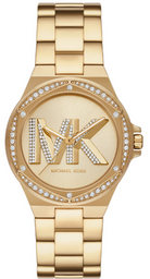 Michael Kors Lennox MK1062 women's gold crystal dial gold-tone stainless steel watch front view